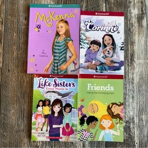 American Girl Books - Set of 4 - McKenna, Corinne, Friends + Like Sisters